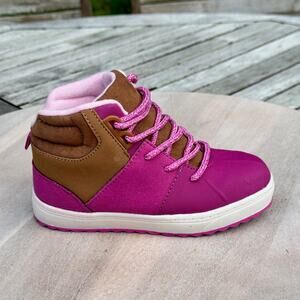 OshKosh B'Gosh Boots Unisex Size 11 Toddler Wistman Berry Pink Lace Up Shoes New